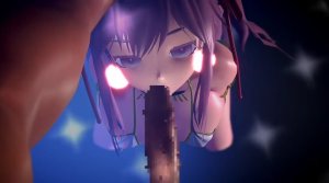 [MMD] Dance and Kokoro-chan's first blowjob